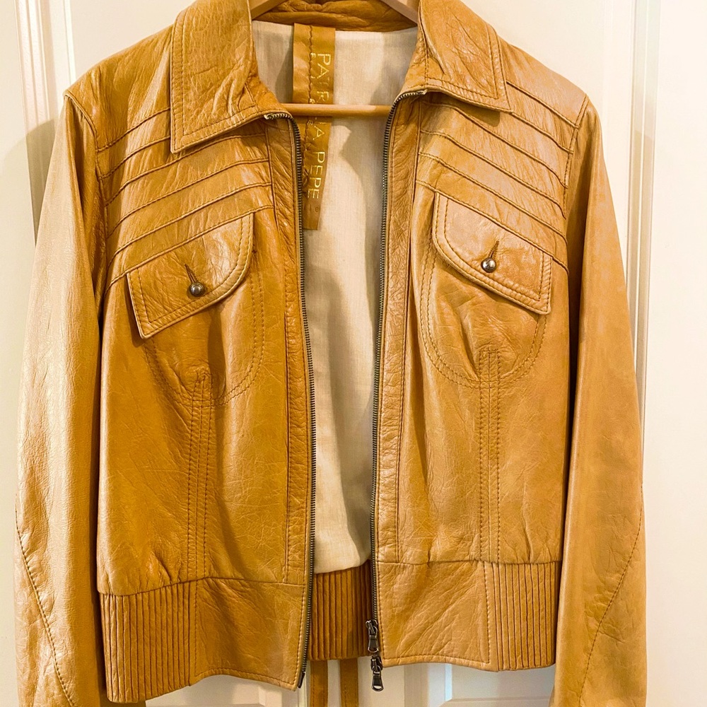 Italy made Patrizia Pepe leather jacket